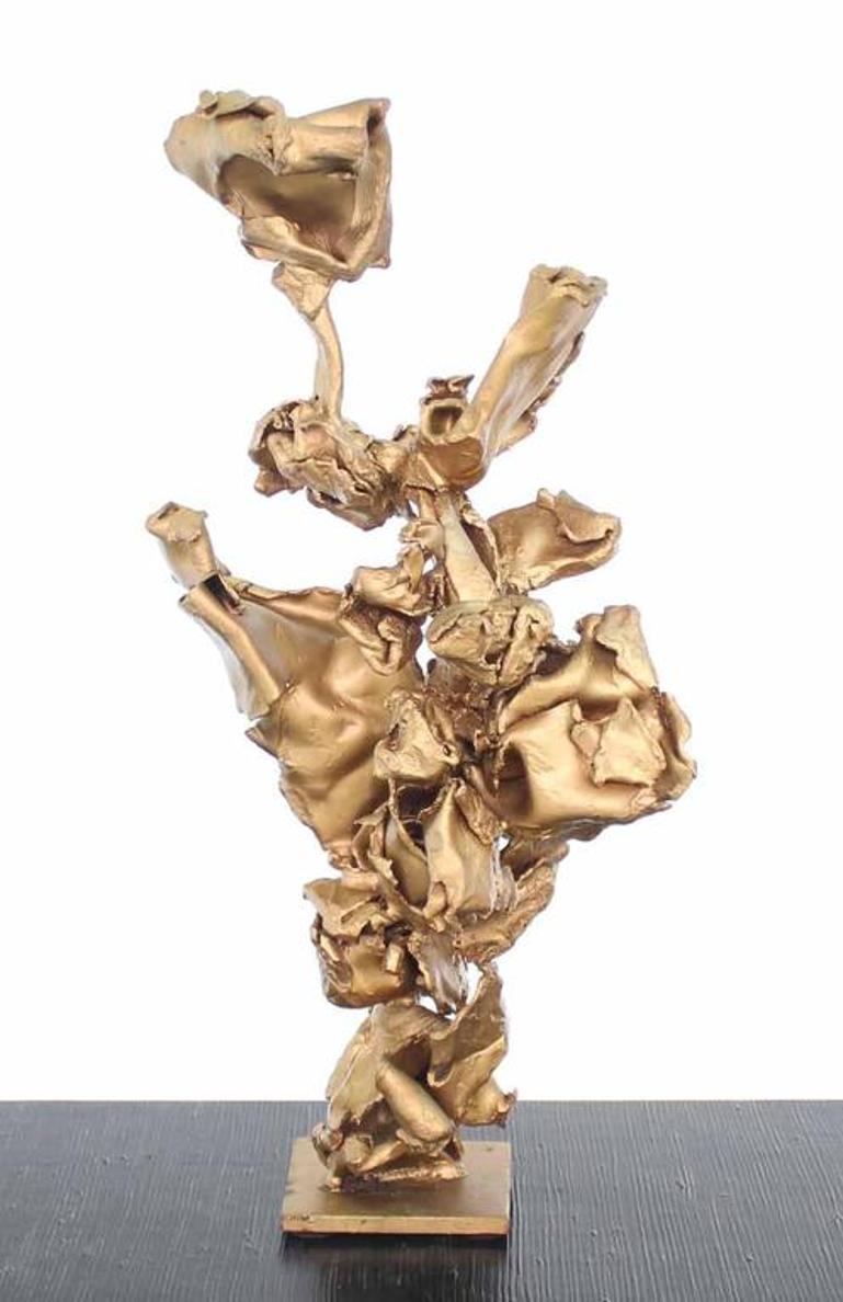 Twisted Metal Flakes Abstract Sculpture