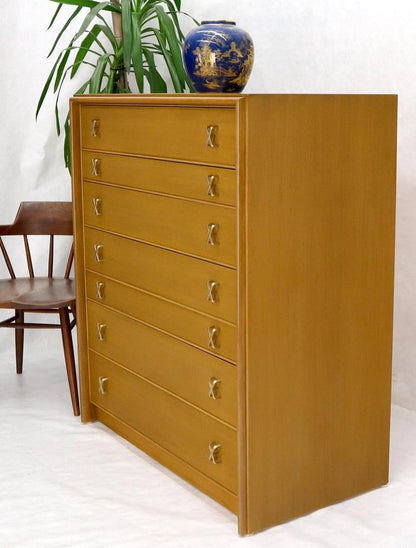Paul Frankl X-Pulls Drawers High Chest Dresser