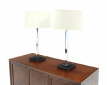 Pair of Chrome Modern Table Lamps by Nessen