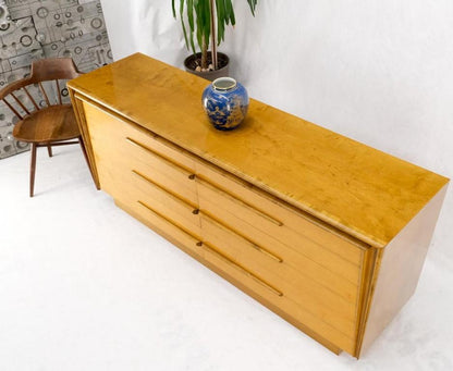 Lacquered Blond Birch 6 Drawer Swedish Mid-Century Modern Dresser Credenza Mint