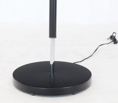 Adjustable Black and Chrome Triennale Floor Lamp by Sonneman Arredoluce Style