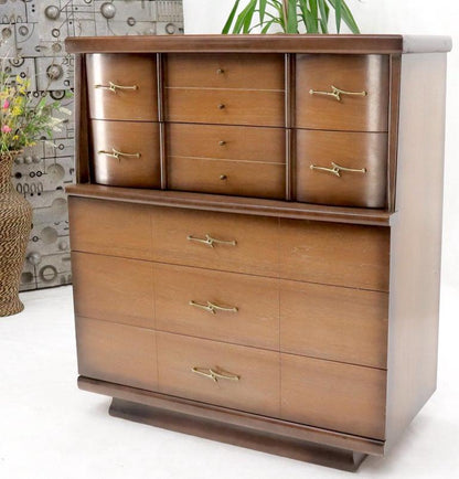 Mid-Century Modern Two-Tone High Chest Dresser Kent Coffey
