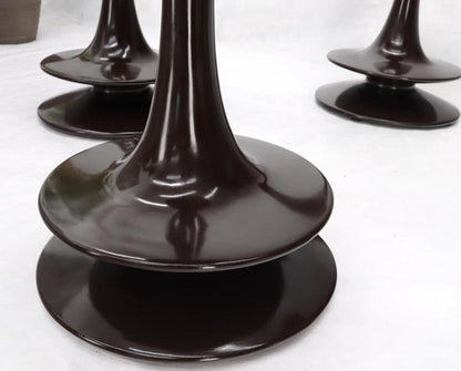 Set of 4 Rare Polished Weighed Composite Pawn Form Chess Pieces Bar Stool
