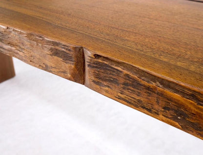 Oversize Live Edge Dining Farm Conference Solid Oiled Walnut Table