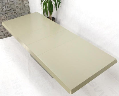 Oversize Pedestal Base Cloth Wrapped Dining Conference Table