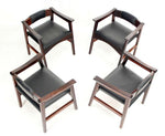 Set of Four Danish Mid-Century Modern Rosewood Dining Chairs