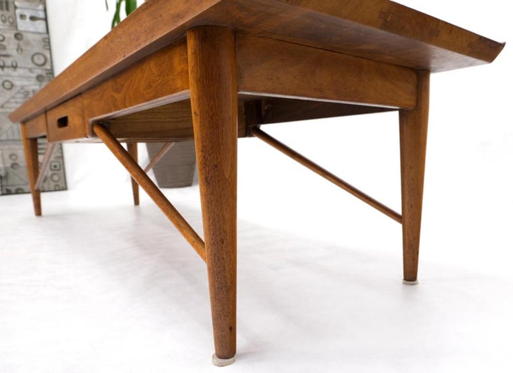 Henredon Solid Walnut Bench Coffee Table