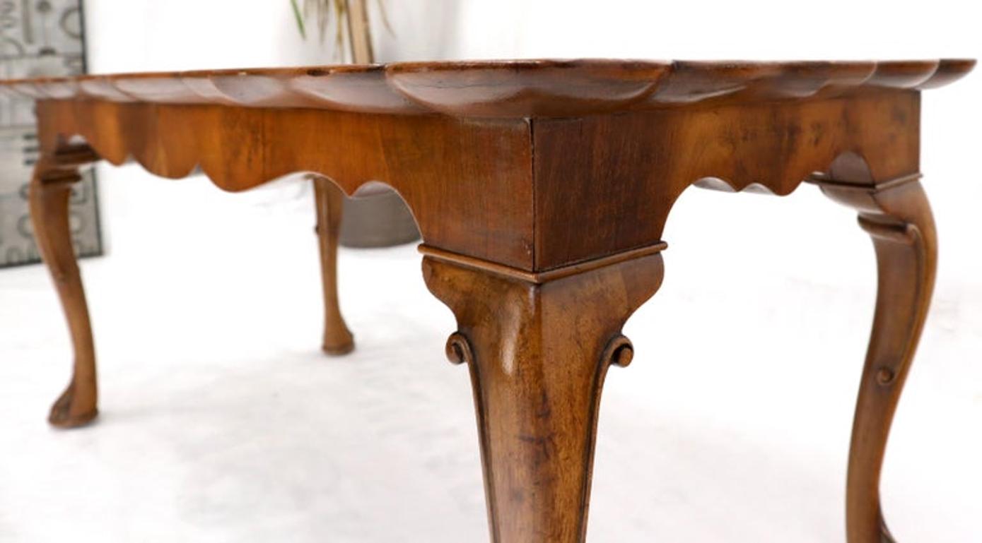 Vivid Burl Walnut Grain Italian Coffee Table