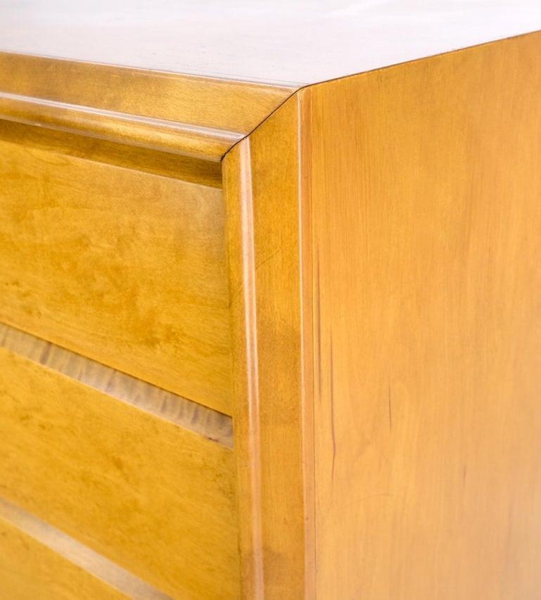 Edmond Spence Swedish Danish Modern Long Birch 9 Drawers Credenza Dresser MINT
