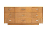 Cerused Oak Mid-Century Modern Long Dresser