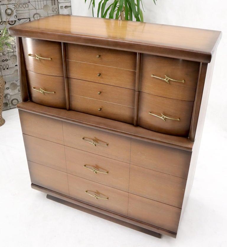 Mid-Century Modern Two-Tone High Chest Dresser Kent Coffey
