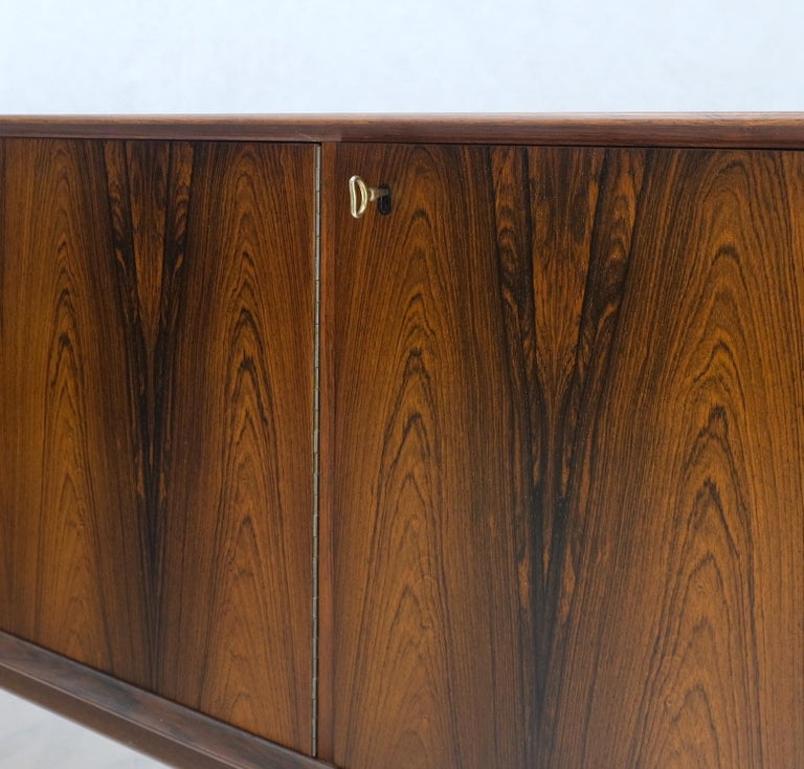 Danish Mid-Century Modern Rosewood 3 Doors 5 Drawers Credenza Dresser Mint!