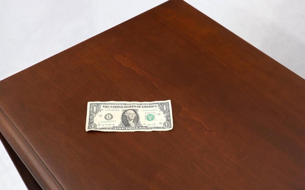 Paul Frankl Brass X-Pulls Brown Cherry High Chest with Drop Front Secretary
