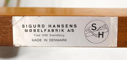 Danish Mid-Century Modern Teak Smoked Glass Square Coffee Table MINT!