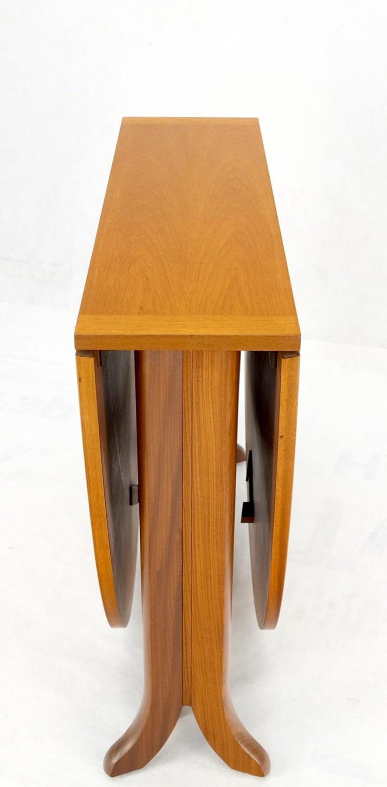 Danish Teak Mid-Century Modern Drop Leaf Gate Leg Dining Table