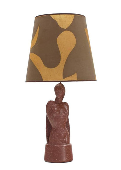 Signed Nude Sculpture Table Lamp
