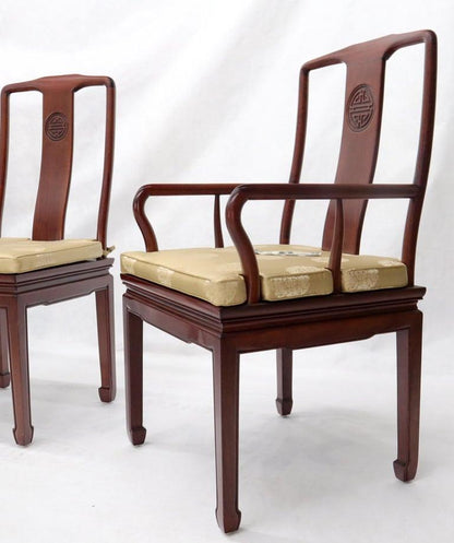 Set of 8 Solid Rosewood High Quality Chinese Asian Dining Room Chairs