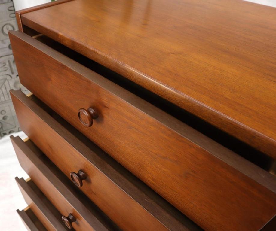 Mid-Century Modern American Walnut Tall Skinny Lingerie Chest Dresser