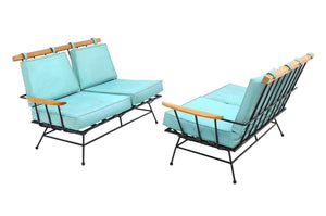 Mid-Century Modern Sectional Two Part Sofa Frames