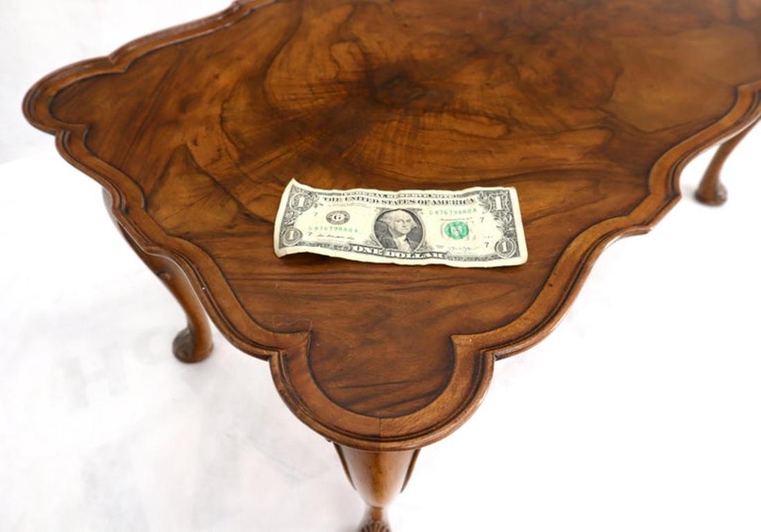 Vivid Burl Walnut Grain Italian Coffee Table
