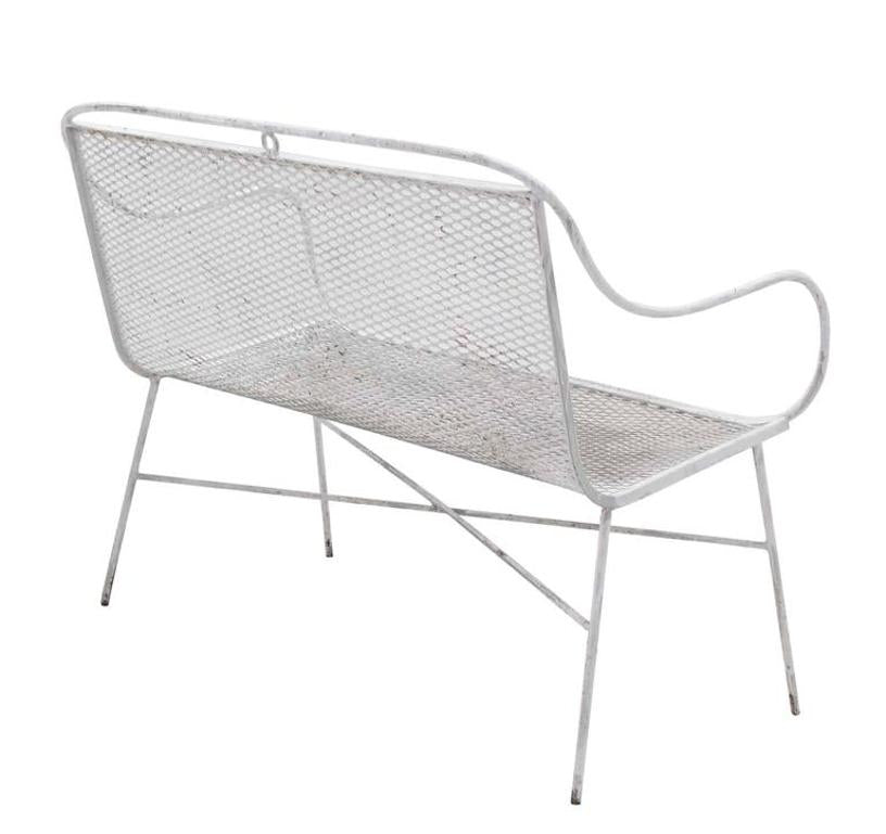 Outdoor Metal Loveseat and Pair of Matching Chairs