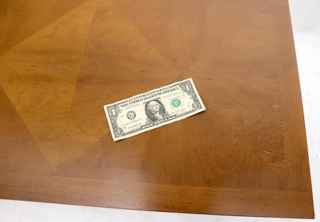 Mid-Century Modern Long Low Profile Credenza with Round Ring Drop Pulls