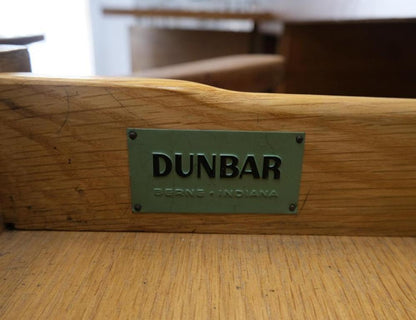 American Walnut Ed Wormley for Dunbar Double Pedestal Desk w/ Folding Return