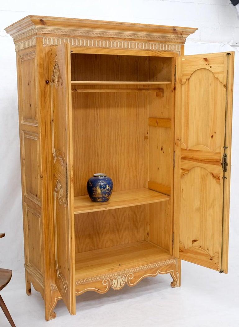 Country French Pine Wardrobe Storage Cabinet