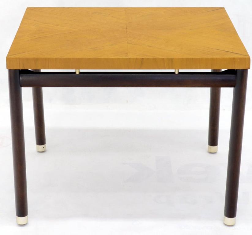 Pair of John Stuart Ebonized Bases Floating Tops End Side Tables