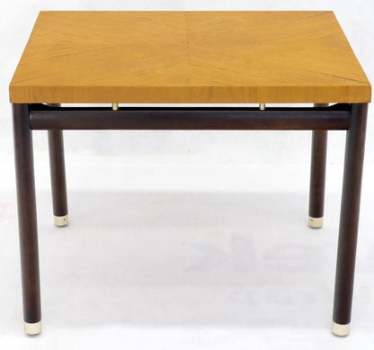 Pair of John Stuart Ebonized Bases Floating Tops End Side Tables