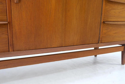 Danish Teak Mid-Century Modern 13 Drawers Long Credenza Dresser Sideboard MINT!