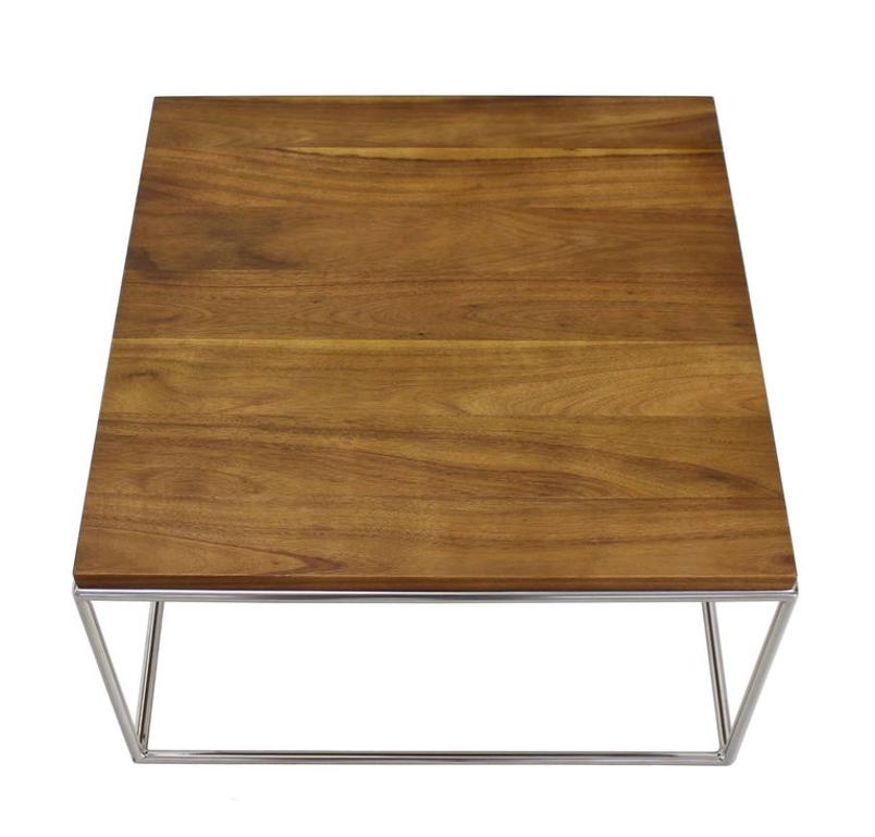 Chrome Cube Nesting End Side Table