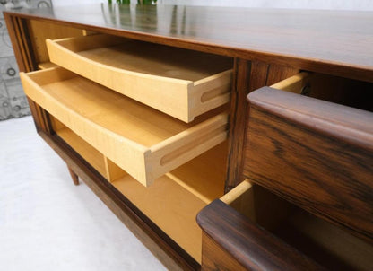 Danish Mid Century Modern Rosewood Tambour Doors Sideboard Credenza Falster