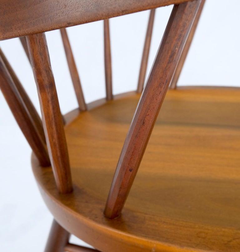 George Nakashima Walnut Barrel Back Captains Dining Chair