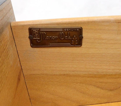 Five Drawers Cerused Oak Brass Hardware High Chest Dresser