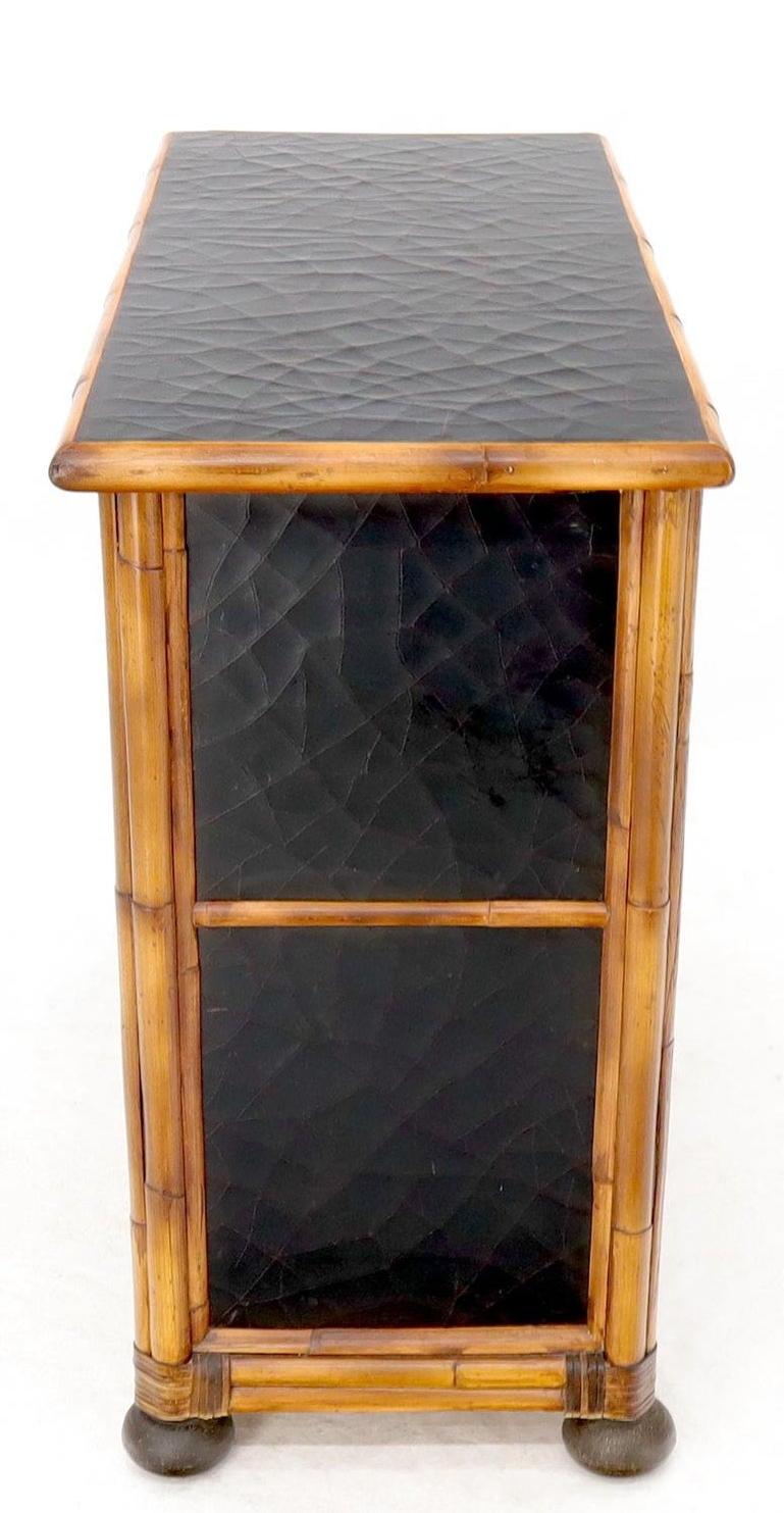 Rattan 7 Drawer Bachelor Chest of Drawers by Baker