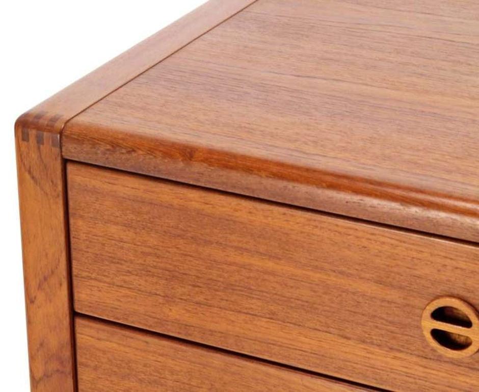 Danish Mid Century Modern Teak Eight Drawer Dresser Credenza Cabinet MINT!