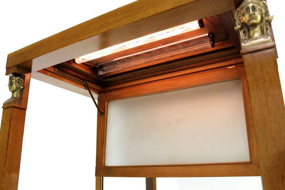 EstablishedLines Empire Style Vitrine Light Up Display Cabinet Pedestal Chest of Drawers NINT!
