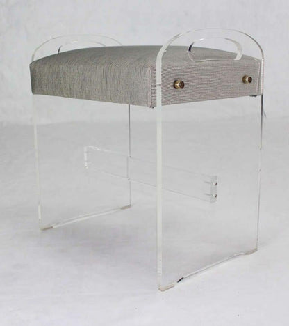 EstablishedLines Mid-Century Modern Lucite Piano Window Bench New Upholstery MINT!