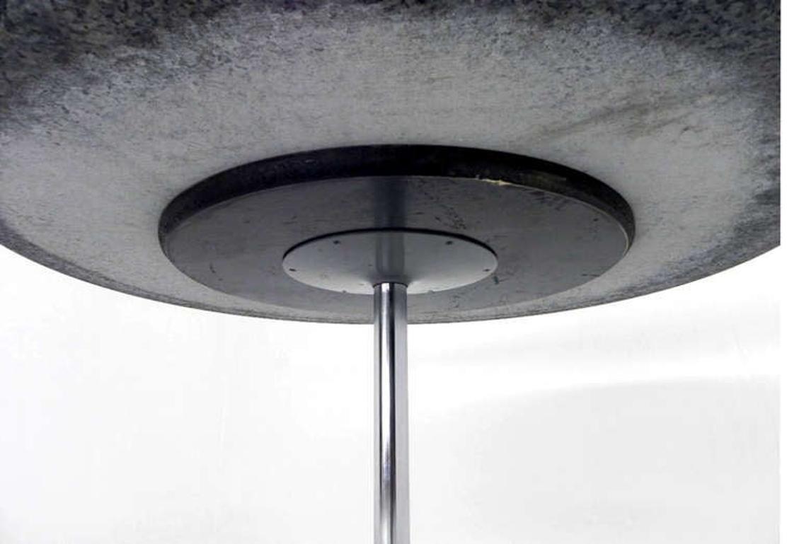 EstablishedLines Mid Century Modern Round Iridescent Granite Tulip Base Dining Center Table MINT!