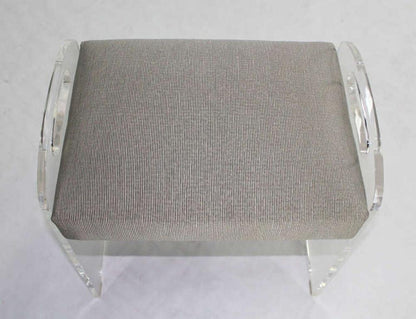 EstablishedLines Mid-Century Modern Lucite Piano Window Bench New Upholstery MINT!