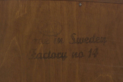 EstablishedLines Edmond Spence Walnut  Brass Two Part High Gentleman's Chest Dresser Cabinet MINT