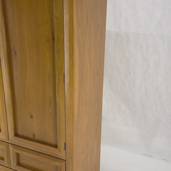 EstablishedLines Chestnut 2 Beveled Doors Compartment Gentlemen's Chest Dresser Cabinet MINT!