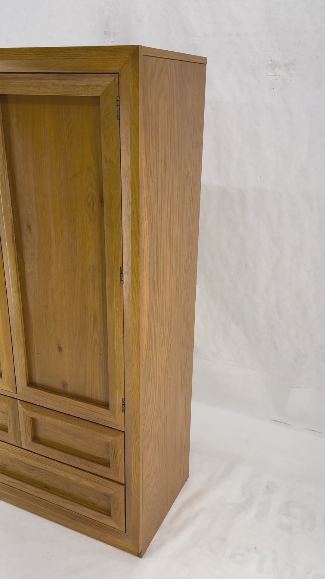 EstablishedLines Chestnut 2 Beveled Doors Compartment Gentlemen's Chest Dresser Cabinet MINT!