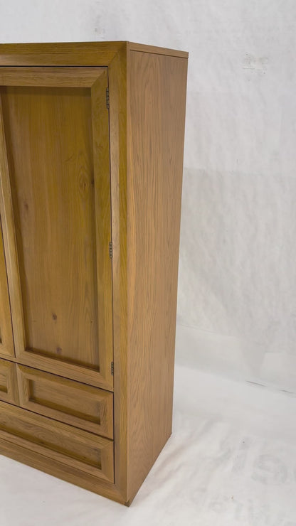 EstablishedLines Chestnut 2 Beveled Doors Compartment Gentlemen's Chest Dresser Cabinet MINT!