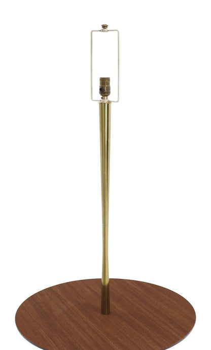 Mid Century Modern Sculptural Tri Leg Base Cast Metal Base Table Floor Lamp